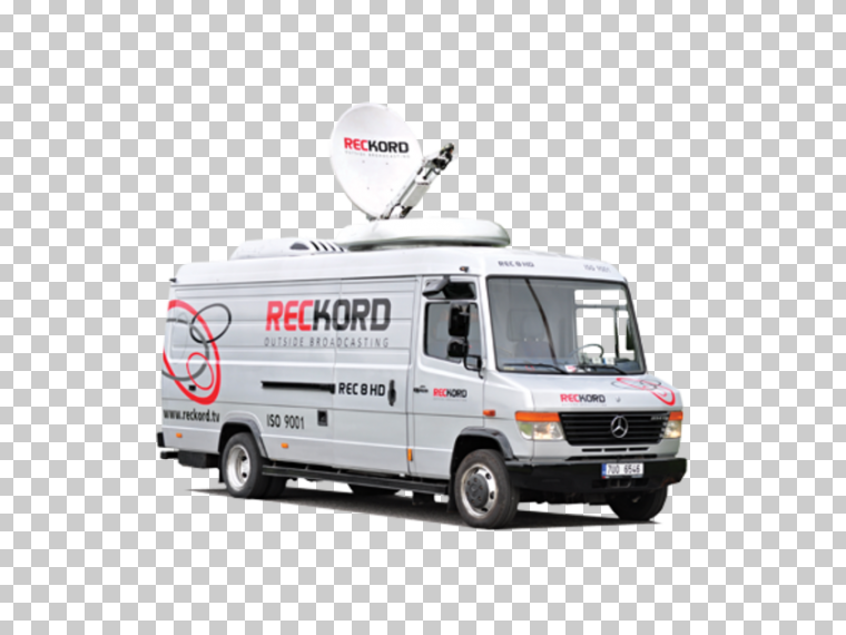 卫星DSNG Van PNG Clipart背景