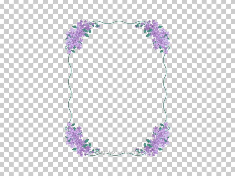 紫罗兰花边PNG高品质图像