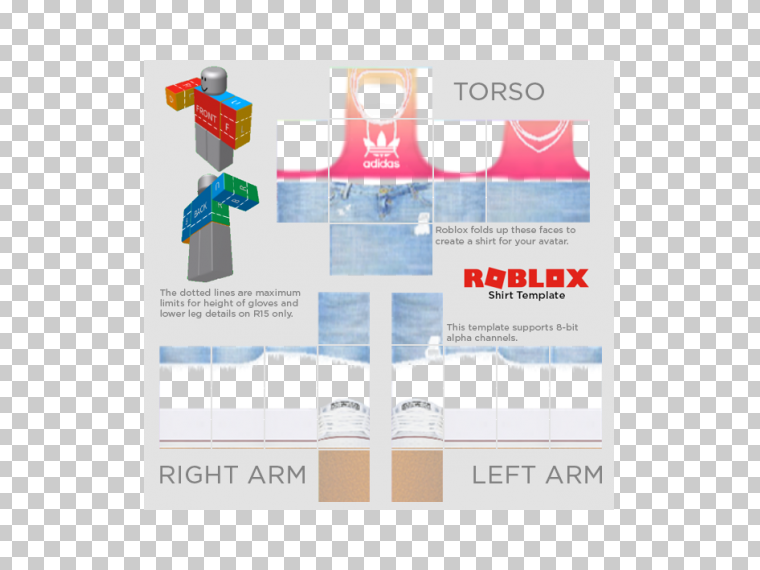 Roblox模板衬衫PNG图片