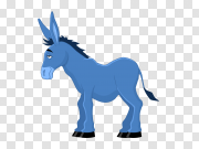 Blue Donkey Vector PNG 蓝驴矢量PNG PNG图片