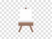 Canvas Easel PNG Clipart Background 画布画架PNG剪贴画背景 PNG图片