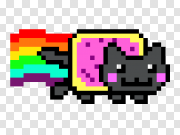 Nyan Cat Rainbow PNG HD Quality Nyan猫彩虹PNG高清画质 PNG图片