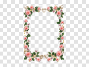 Flower Frame Border PNG Clipart Background 花框边框PNG剪贴画背景 PNG图片