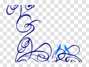 Decorative Line Blue PNG Photos 装饰线蓝色PNG照片 PNG图片