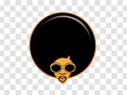 Afro Hair PNG Clipart Background 非洲头发PNG剪贴画背景 PNG图片