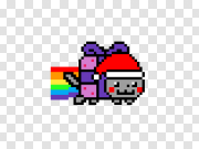 Nyan Cat Pixel Art PNG HD Quality Nyan Cat像素艺术PNG高清画质 PNG图片