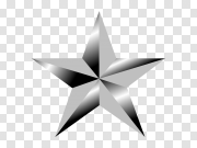 Silver Star Transparent Image 银星透明图像 PNG图片