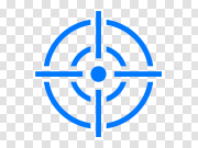 Blue Aim Transparent PNG 蓝色目标透明PNG PNG图片