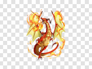 Fire Dragon Transparent Background 火龙透明背景 PNG图片