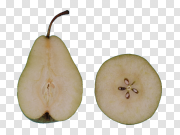 Cut Half Asian Pear Transparent PNG 切半个亚洲梨 PNG图片