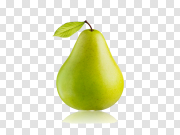 Green Single Shining Pear PNG 绿光梨 PNG图片