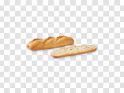 Baguette Bread Sliced PNG 法式面包片 PNG图片