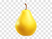 Yellow Pear Fruit PNG 黄梨果 PNG图片