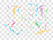 Falling Confetti PNG HD Quality 彩色纸屑质量下降 PNG图片