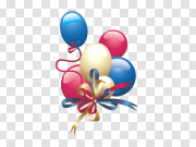 Colorful Happy Birthday Balloons Transparent Image 彩色生日快乐气球透明图片 PNG图片