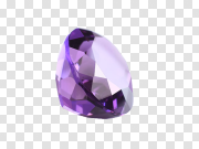 Purple Amethyst Stone Diamond PNG 紫水晶钻石 PNG图片