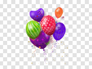 Happy Birthday Balloons Background PNG Image 生日快乐气球背景PNG图片 PNG图片