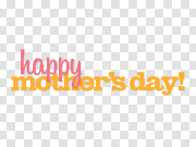 Mothers Day Transparent File 母亲节透明文件 PNG图片