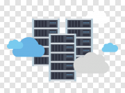 Cloud Server Icon Transparent Background 云服务器图标透明背景 PNG图片