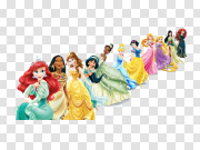 Disney Princesses Transparent Image 迪士尼公主透明形象 PNG图片