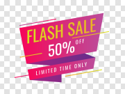 Flash Sale Template Transparent Background 闪购模板透明背景 PNG图片