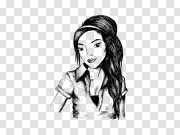 Amy Winehouse Face PNG Clipart Background 艾米·怀恩豪斯的脸部背景 PNG图片