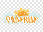 Summertime Text PNG HD Quality 夏季文本PNG高清质量 PNG图片