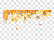 Golden Autumn Leaf Falling Transparent PNG 金秋落叶 PNG图片