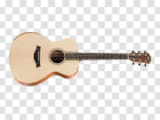 Wooden Acoustic Guitar Instrument PNG 木吉他乐器PNG PNG图片