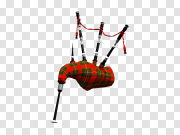 Red Bagpipes Logo Vector Transparent PNG 红色风笛标志矢量透明PNG PNG图片