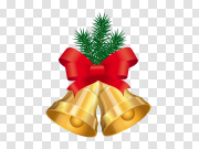 Golden Christmas Bell No Background PNG 金色圣诞钟无背景PNG PNG图片