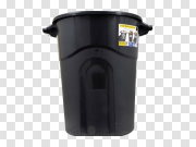 Black Trash Can Background PNG Image 黑色垃圾桶背景PNG图像 PNG图片