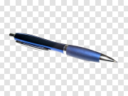 Ball Blue Pen Shining PNG 蓝色圆珠笔 PNG图片