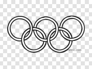 Olympic Rings Background PNG Image 奥运五环背景PNG图片 PNG图片
