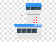 Airport Building Vector PNG 机场建筑矢量PNG PNG图片