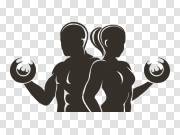  健身标志PNG剪贴画背景PNG图片 Fitness Logo PNG Clipart Background 
