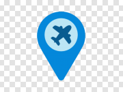 Airport Blue Logo PNG 机场蓝色标志PNG PNG图片