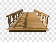 Wooden Bridge Transparent Background 木桥透明背景 PNG图片