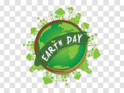 Green Earth Day PNG Clipart Background 绿色地球日PNG剪贴画背景 PNG图片