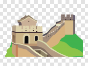 The Great Wall of China PNG Background 中国长城背景 PNG图片