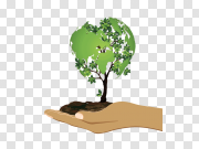 Green Earth Day Transparent Background 绿色地球日透明背景 PNG图片