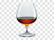  白兰地玻璃PNG图片 Cognac glass PNG 