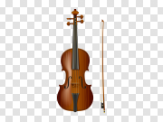 Violin and bow PNG 小提琴和蝴蝶结 PNG图片