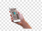 Phone in hand PNG 手机在手PNG PNG图片