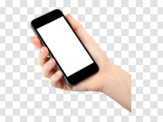 Phone in hand PNG 手机在手PNG PNG图片