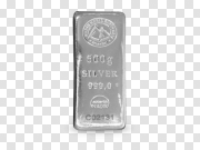 Silver bullion PNG 银条PNG PNG图片