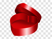 red heart open gift box PNG 红心开礼盒PNG PNG图片