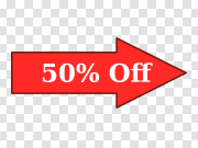 50 Percent off Transparent Background PNG 五折透明背景PNG PNG图片