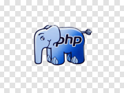 PHP Elephant Logo PNG Image Background PHP大象标志PNG图像背景 PNG图片