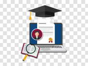 Online Learning Education PNG Image Background 网上学习教育图片背景 PNG图片